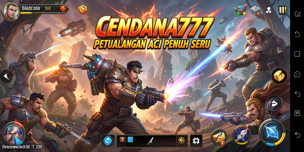 Screenshot tampilan gameplay seru dari CENDANA777 dengan aksi mendebarkan.
