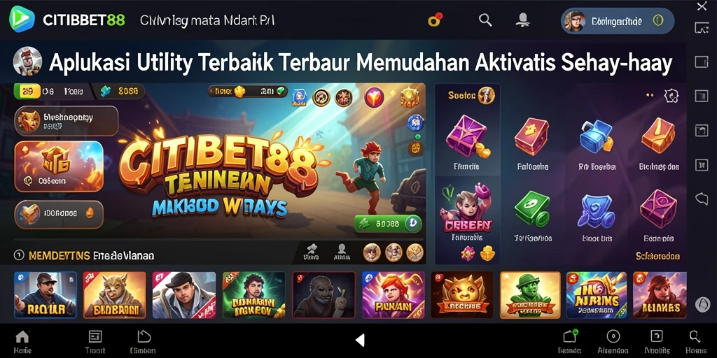 Tampilan utama CITIBET88 yang intuitif dan fungsional.