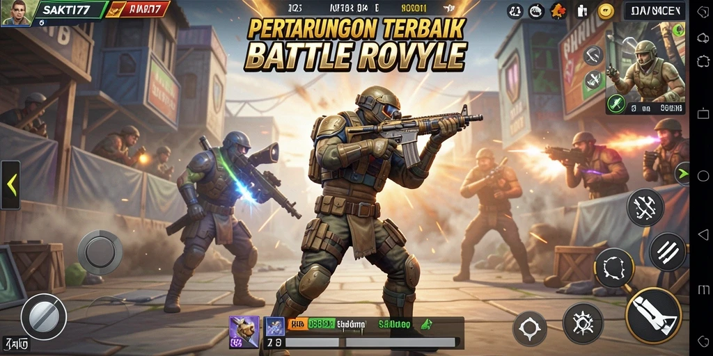 Tangkapan layar utama menunjukkan intensitas pertempuran di SAKTI77.